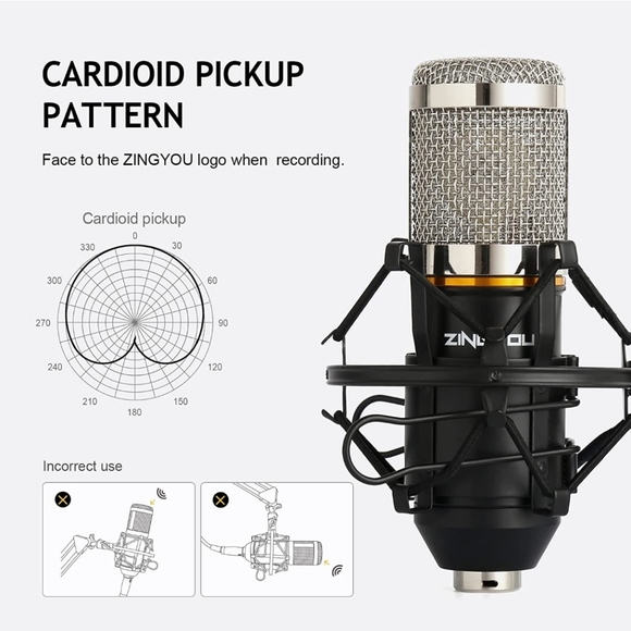 ZINGYOU Condenser Microphone Bundle - Picture 2 of 10